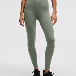 lululemon Wunder Train High-Rise Tight 25" Green (Willow Leaf) Leggings